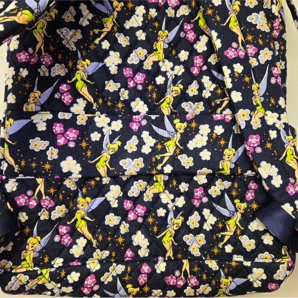 NEW Vera Bradley Disney Tinkerbell Essential Large Backpack- Navy Blue - Picture 8 of 9